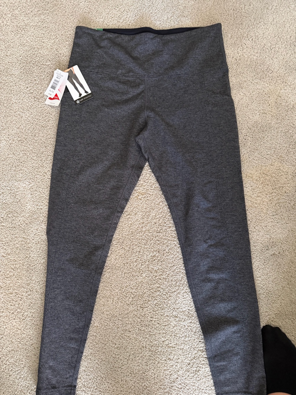 Tuff Athletics Men's Charcoal Gray Leggings